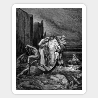 High Resolution Gustave Doré Illustration To the Other Dogs Sticker